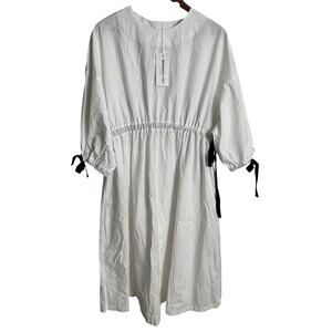 Research Unit South Africa Kai-Kai Dess in White Poplin Womans XS/S NWT